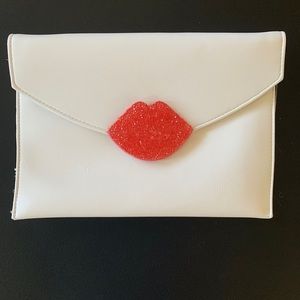 Bebe White Clutch/ Crossbody